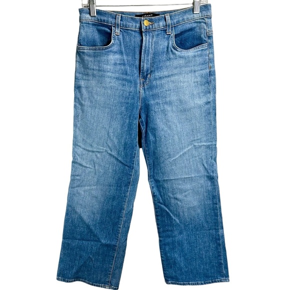 J Brand Joan Crop Wide Leg Jeans in Fluent - Picture 5 of 9